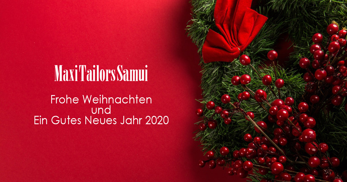 Frohe Weihnachten und ein Gutes Neues Jahr 2020 | Maxi Tailor Samui